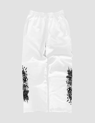 #thrashstar Sweatpants - White